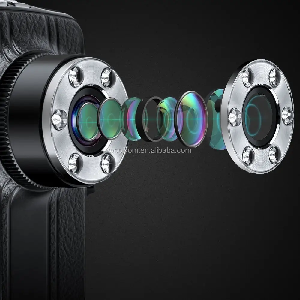Novatek กล้องติดรถยนต์96220 ",กล้องบันทึกวิดีโอ DVR ในรถยนต์ LCD 3.0 P HD มุมกว้าง1080องศา