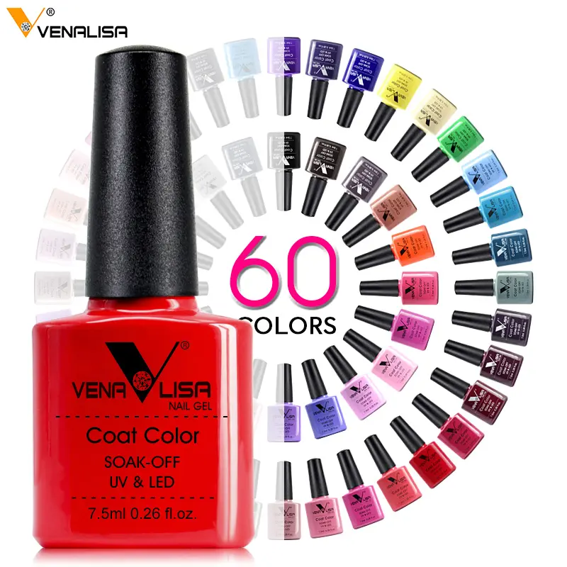 2024 Venalisa Nail Art Gel polaco para uñas punta francesa manicura Gel barniz esmalte laca Color OEM Logo UV LED uñas Gel polaco