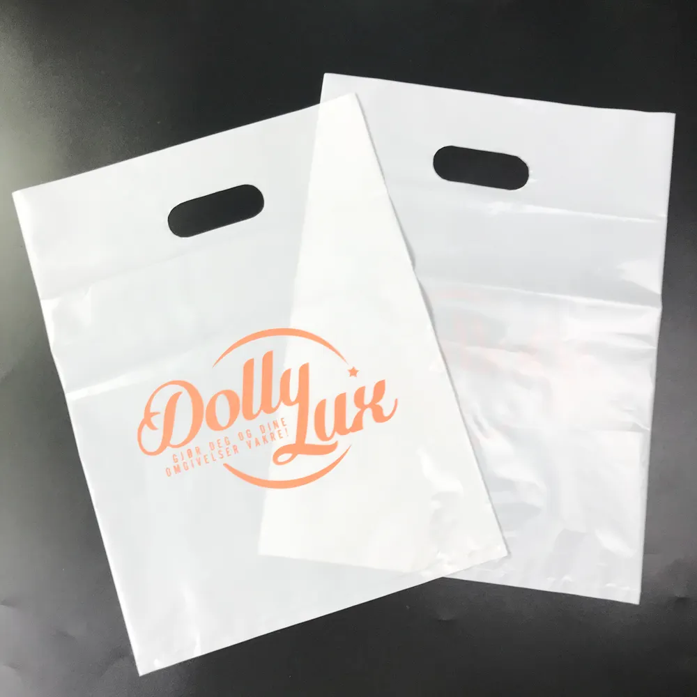 Изготовленные На Заказ высококачественные пластиковые сумки-переноски для покупок с принтом логотипа