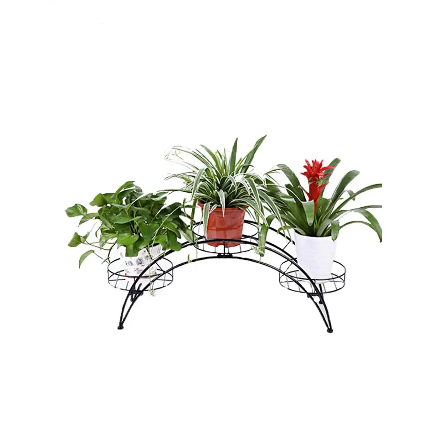 Garden metal plant stand of 3 tier flower metal pot stand