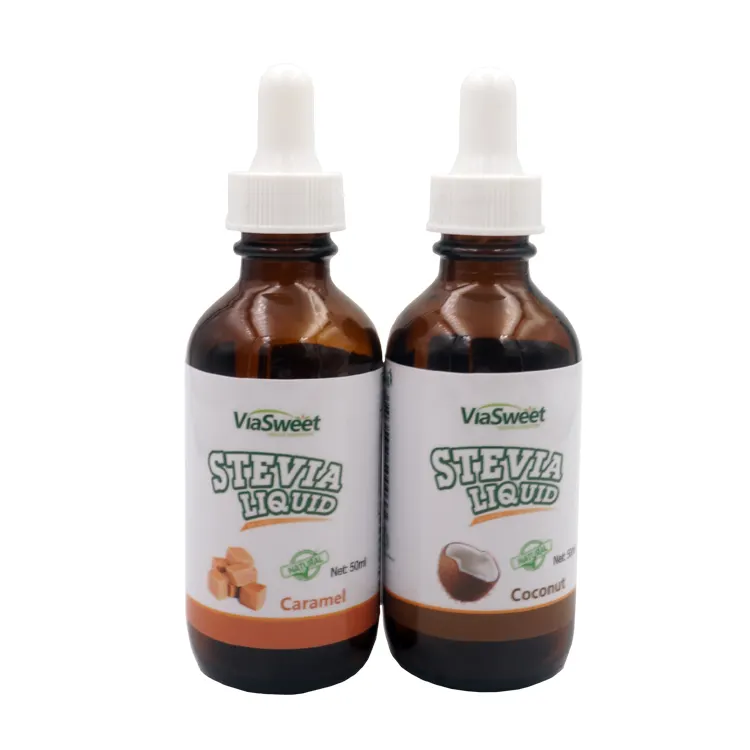 Stevia drops líquido de açúcar keto, gotas de líquido stevia 0 calorias personalizadas 60ml gotas aromatizadas