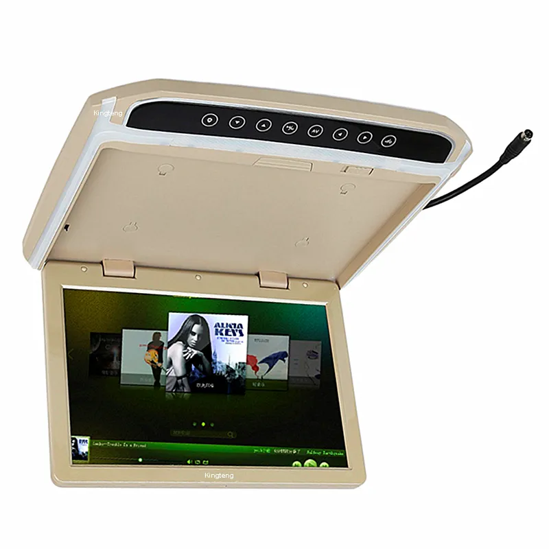 2021 Hot Nieuwe Ontwerp Super Dunne 2Way Video 10.1 Inch Auto Monitor Bus Dak Gemonteerde Led Monitor 12V