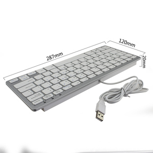 El último teclado Mini con cable de especificación de superficie, teclado de ordenador, estructura X, teclado de ordenador portátil