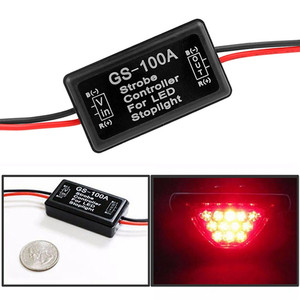 GS-100A Flash Strobe Controller <strong>Flasher</strong> Module for Car LED Brake Stop Light Lamp 12--24V Waterproof Short <strong>Circuit</strong> Protection - Product Image 6
