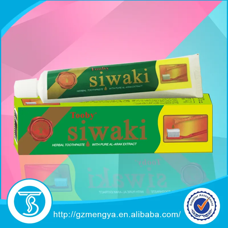 Miswak naturales de hierbas de blanqueamiento dental marca pasta de dientes