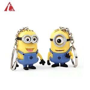ที่กำหนดเองน่ารักการ์ตูนพวงกุญแจตุ๊กตา Pvc 3D พวงกุญแจผู้ถือแหวนยางซิลิโคนหลายสี Unisex ที่กำหนดเอง Key Chain - Product Image 6
