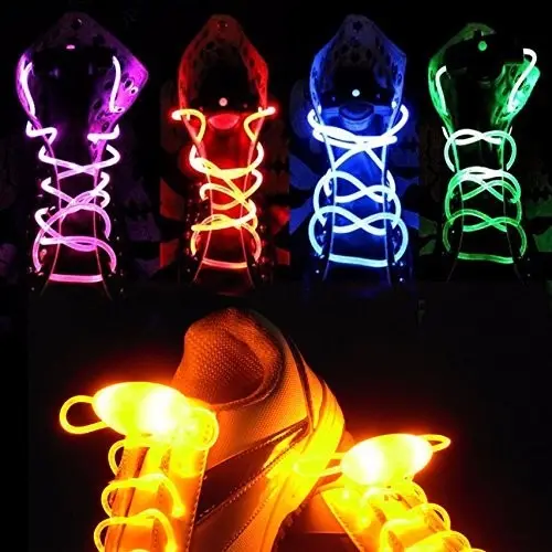 Cordones mágicos de nailon con luz LED para eventos y fiestas, cordones eléctricos para zapatos