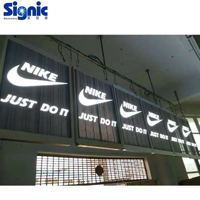 football stadium led banners led outdoor sign monitor transparent led curtain display