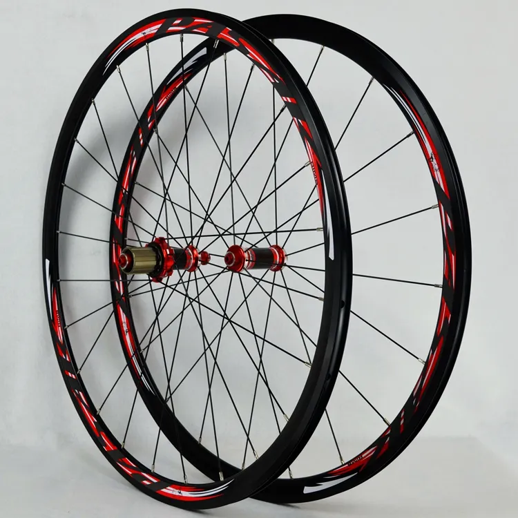 700C Road Fiets Carbon Afgedicht Lager Wiel Straight Pull V/C Remmen 30Mm Velg Wielen