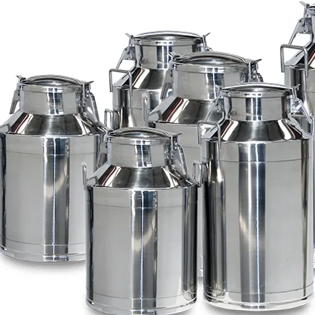 Portable high quality new sale 50l dairy supplies metal mini stainless steel milk pail can