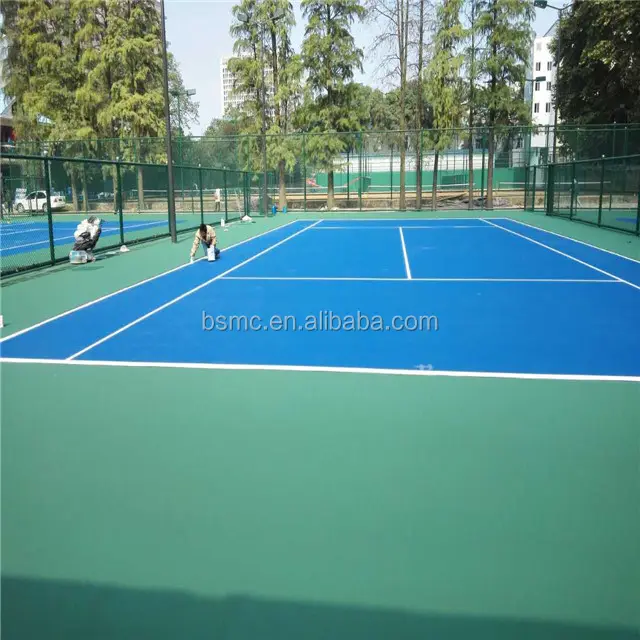 Çevre dostu Spor zemin Inşaatı Tenis Kortu