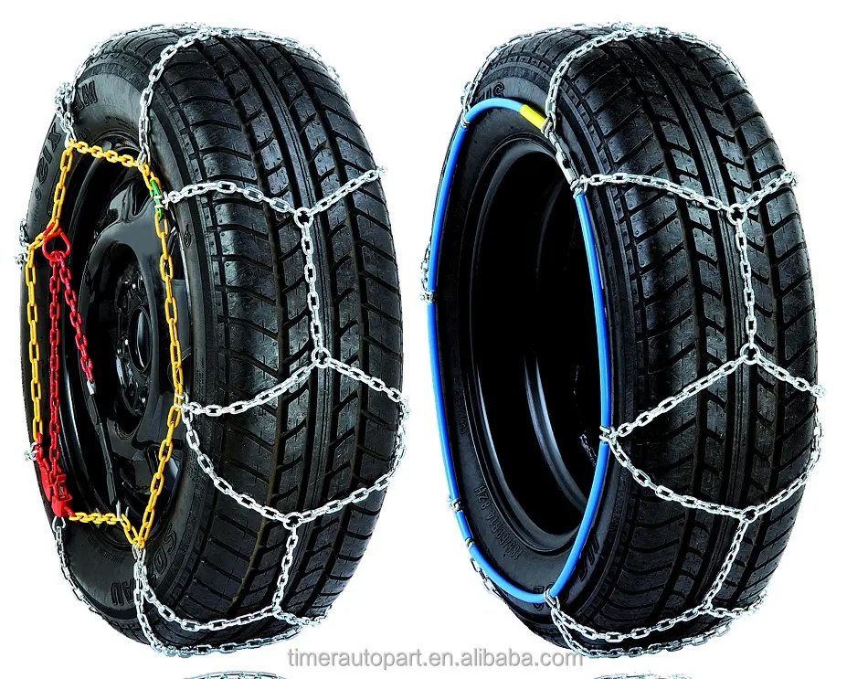 Correia de segurança do pneu antiderrapante personalizada, correia de aço da neve do carro kns 9mm com tuv/gs no norm v51 17