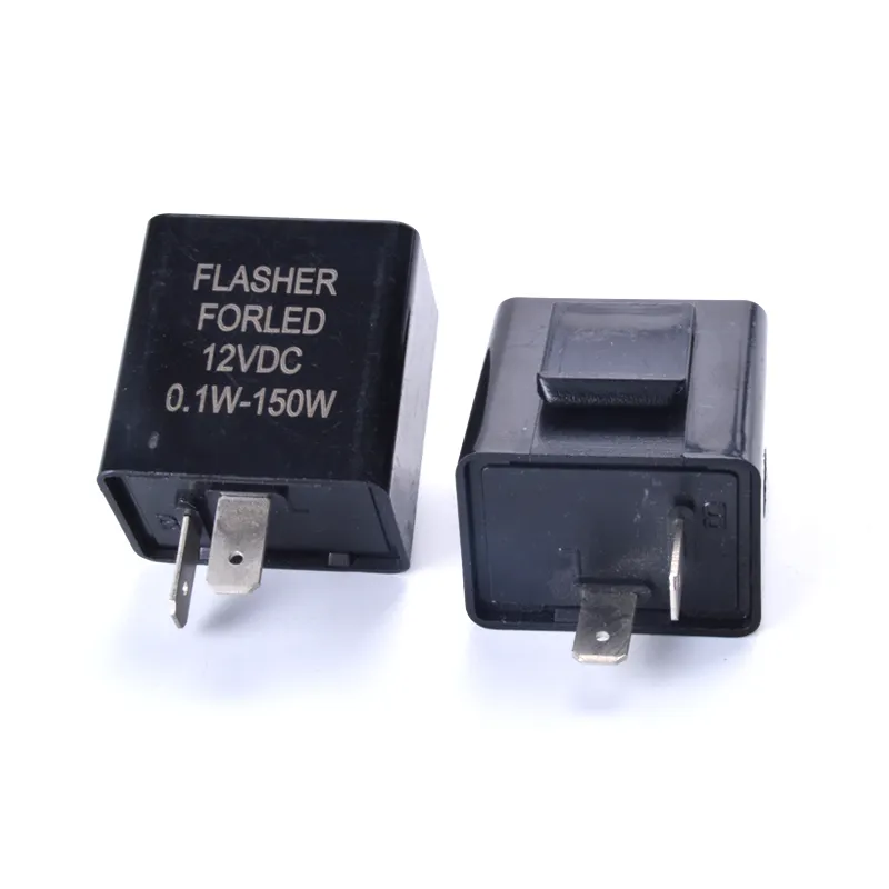 DC 12V 2 Pin Moto LED Turn Signal Flasher Relay Three Gear Frequency Motorcycle Adjustable Speed Flash Relay Accessaries
