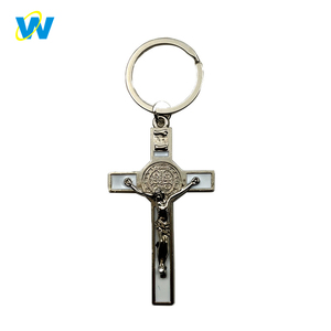 Toptan özel promosyon metal İsa çapraz hıristiyan crux anahtarlık aksesuarları anahtarlık - Product Image 4