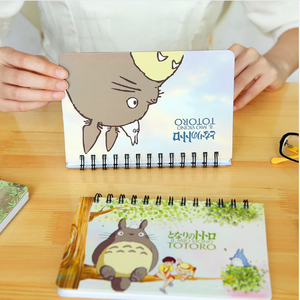 卡通 Totoro 每周计划螺旋笔记本日程安排组织者计划 Cuadernos 办公学校用品 6821