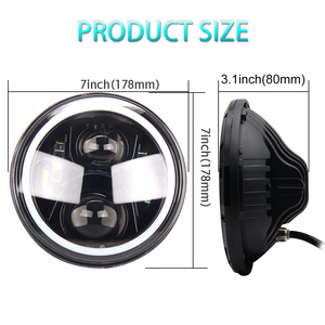 Süper Parlak Sürüş Işık 100000 Lümen Led 7 "Yuvarlak Far Led - Product Image 2