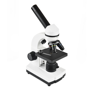 Microscópio de laboratório educacional, profissional 640x up/fundo led estudante ciência microscópio de laboratório preço