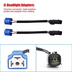LED פנס המרת מתאם סוגר זוג Fit 7 אינץ עגול LED פנס עבור ג 'יפ רנגלר JL/JLU 2018 +
