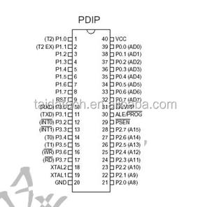 Taidacent AT89C52 Mikrocontroller-Programmierer DIP-40 Mikro controller AT89C52 24PI MCU 8-Bit-Mikrocontroller mit 8 KByte Flash