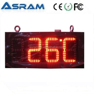 7 segment led uhr display, 4 ziffern 7-segment- führte zeitanzeige/led outdoor-uhr straße uhr