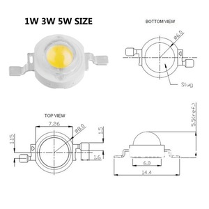 Hot Sale Shenzhen Factory 6000K-6500K High Lumen <strong>Led</strong> Chip <strong>3W</strong> <strong>Led</strong> Diode