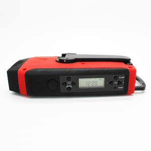 安全太阳能 AM FM 闹钟收音机数字与智能手机充电器 - Product Image 2
