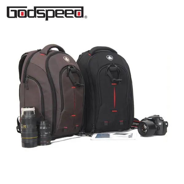 2023 Godspeed sıcak satış naylon Dslr kamera sırt çantası çanta seyahat yürüyüş fotoğraf sırt çantası