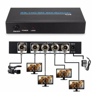 Divisor de vídeo bnc 1 em 4, distribuidor SD-SDI-1920 p para projetor, monitor cctv, câmera, amplificador de distribuição, 1x4 3g-hd 1080