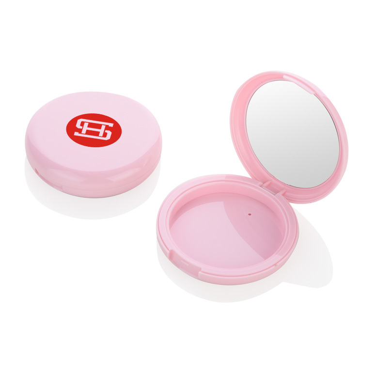 Estuche de polvo compacto rosa