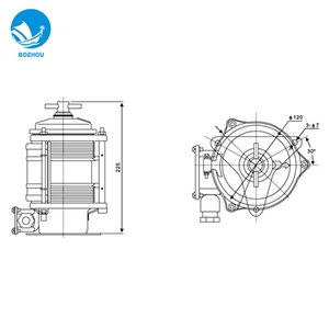 กันน้ำ IP55 30วัตต์สีเขียวนำทางทางทะเลสัญญาณ Starboard เรือแสง