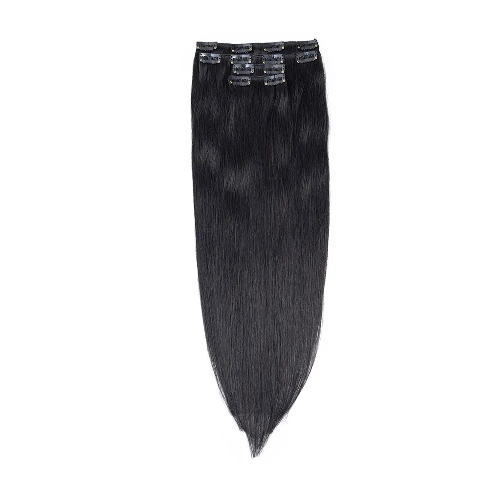 100% Natural Wet And Wavy Easy Clip Human Hair Extension for Black Women