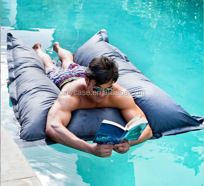 Leitura desfrutar de extra grande flutuante fechos saco, gigante cadeira de beanbag lateral da água