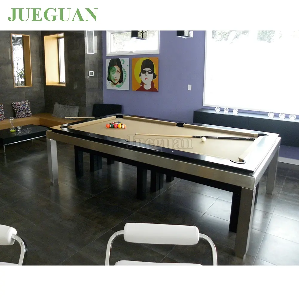 Usado 7ft 8ft metal slate jantar mesa para venda