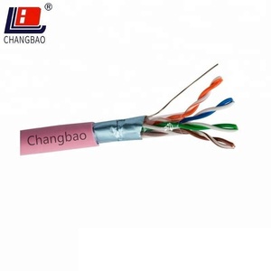 24AWG 4 זוגות מוצק מנצח ETL ברשימה PVC <span class=keywords><strong>LSZH</strong></span> מעיל 350MHz מקורה Cat5e FTP STP Lan רשת Ethernet כבלים