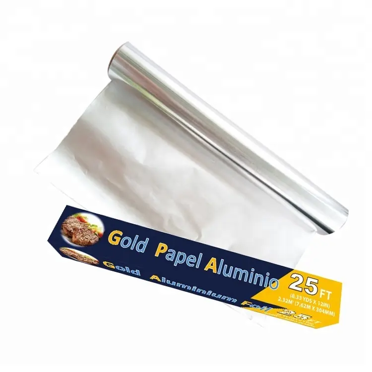 Wrapping Coated Food Packaging Kitchen 8011 Aluminium Foil Roll Price
