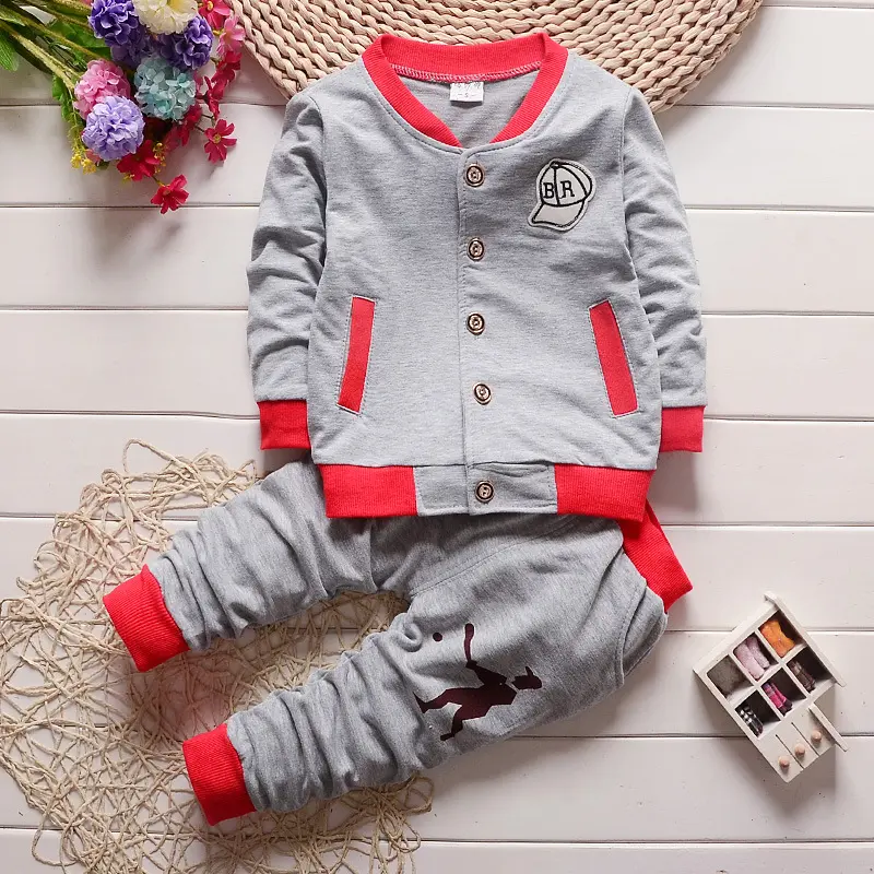 Conjunto de ropa de chaqueta y pantalones para niños, trajes para el sudor para niños