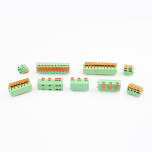 Yongxing fornecedor cor verde bloco <span class=keywords><strong>terminal</strong></span> masculino 12 pólo plug-in conector do bloco <span class=keywords><strong>terminal</strong></span>