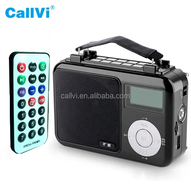 CallVi V-15 portable casque Microphone amplificateur Numérique Mp3 Joueur avec horloge