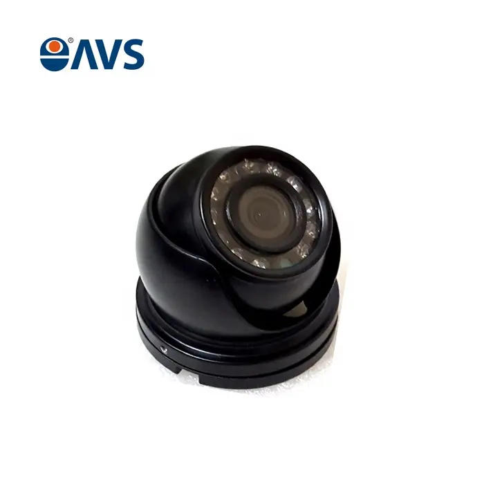 CMOS AHD 1080P 2MP IR Dome Camera colore nero cupola anteriore con microfono e cavo avaiition 4P
