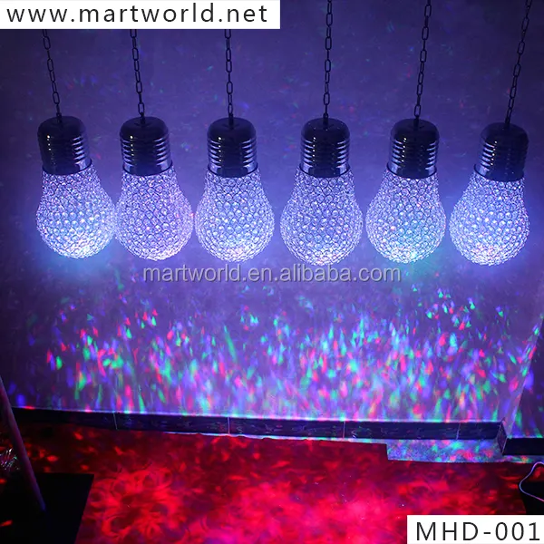 Quente iluminação lustre de cristal LED RGB para a decoração do casamento com casamento iluminação de palco do casamento decoração de mesa (MHD-001)