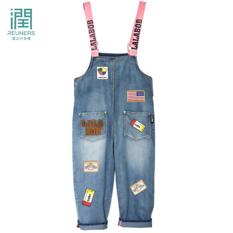 Toppa con Logo personalizzato bandiera americana per Jeans bretelle pantaloni ricamo trasferimento di calore ferro ricamo personalizzato nazionale USA PVC