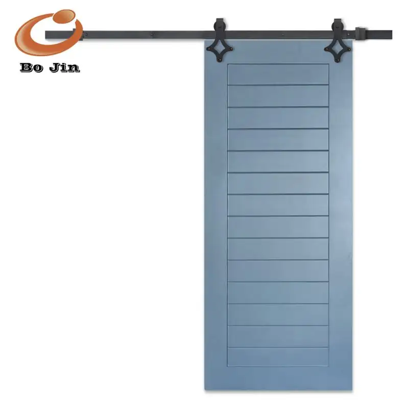 Puerta corredera de granero con herrajes de buena calidad, accesorios para puertas de madera