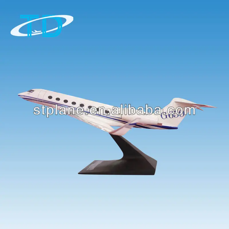 1/100 Maquette Avion Commercial Jet Gulfstream G650 Résine Modèle