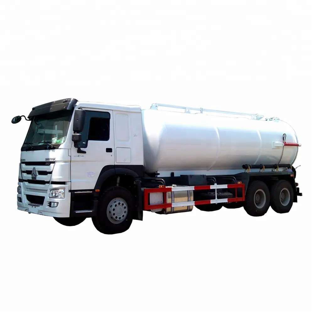 큰 capacity HOWO 6x4 하수 흡입 트럭 16M3 16cbm 16000L 하수 진공 트럭