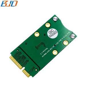 迷你PCI-E 52Pin至MPCIe无线调制解调器适配器一个用于GSM全球定位系统<span class=keywords><strong>GPRS</strong></span>无线局域网WWAN 3G 4G LTE模块的sim卡插槽