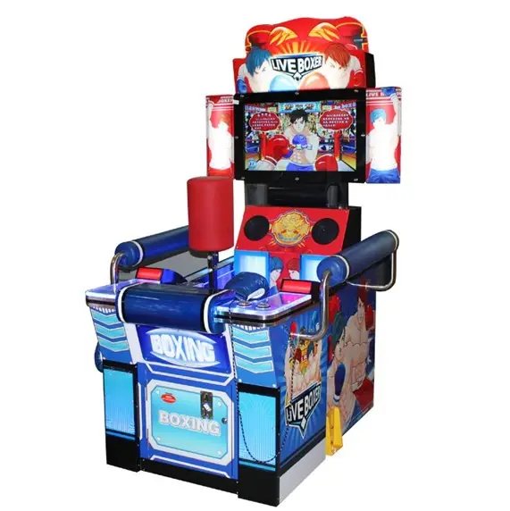 Divertimento sportivo Indoor a gettoni ultimate electronic big punch boxing game machine in vendita