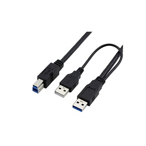 带USB 3.0电源的a型至b型打印机Y型2.0电缆 - Product Image 2