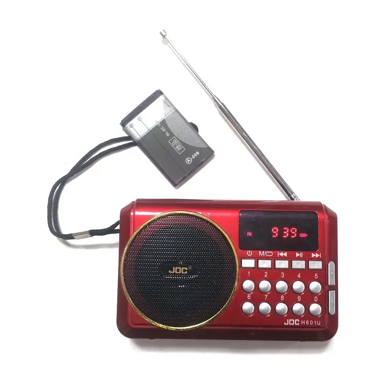 Eletree/OEM musica JOC fm mini radio portatile prezzo a buon mercato regalo Di Natale di buona qualità del suono lettore mp3 joc radio h601U