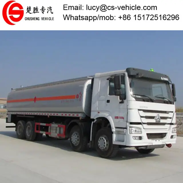 HOWO 8*4 30 CBM amoníaco líquido químico camión cisterna de 4 ejes vitriol líquido Transporte Camión para la venta