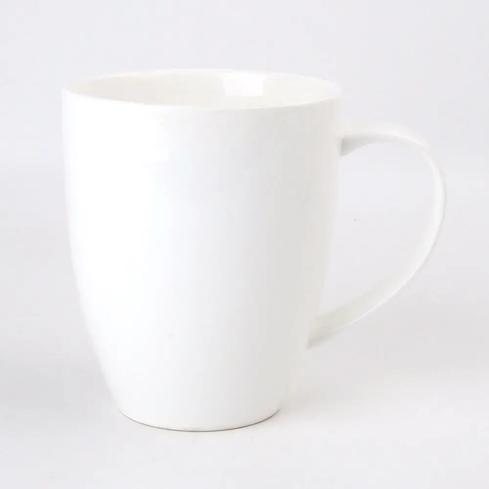 Tasses en porcelaine Fine avec Logo blanc, verres de marque, en céramique imprimable, avec poignée, 425ml, 15 onces
